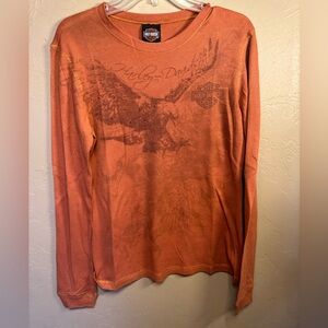 Women’s Harley-Davidson Orange Long Sleeve Shirt